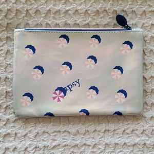 Ipsy Makeup Bag - Silver Beach Umbrella